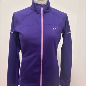 Nike Purple and Pink Utility Jacket with High Collar